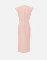 Abito midi a clessidra RZ16446 PINK NISSA 