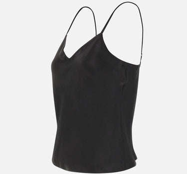 Top in raso V172013204 001BLK VINCE. 