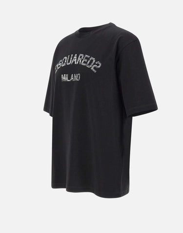 "Loose Fit Tee" S74GD1476 D20020962X DSQUARED2 