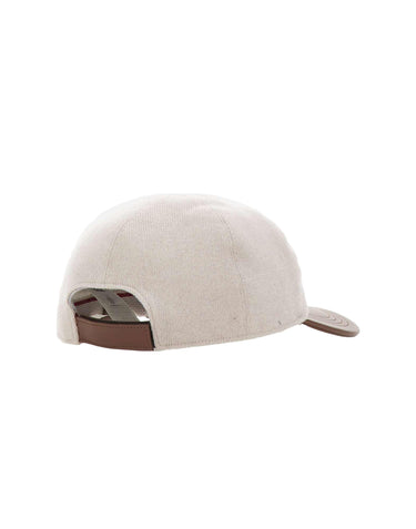 Cappello da Baseball con visiera in pelle N77CPLN15 TES0N0260205 ELEVENTY 
