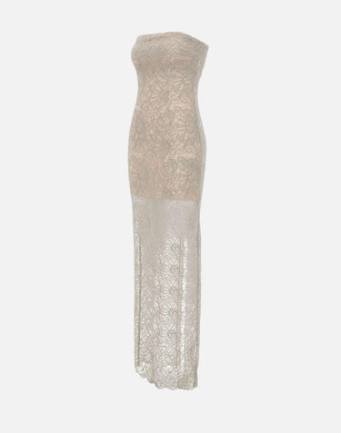 Abito lungo a tubino con pizzo floreale 115700 039 ROTATE BIRGER CHRISTENSEN 