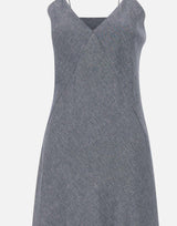 Abito lungo in misto lino con lurex M80ABIK02 TES0M06811 ELEVENTY 