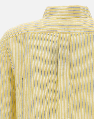 Camicia over in lino a righe 211A96158 002 POLO RALPH LAUREN 