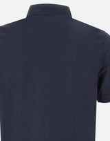 Polo in crepe di cotone DK87115 BLU DIKTAT 