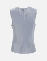 Top satinato con dettaglio smerlato V172013205 431LTL VINCE. 