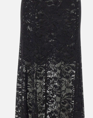 Gonna lunga svasata in pizzo 26PJJU131PA0170 P001 RABANNE 
