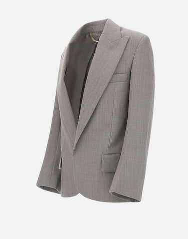 "Sculptural Sleeve Jacket" 1425WJK006630B LTMELANGE VICTORIA BECKHAM 