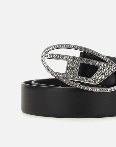 Cintura "B-1dr Strass" in pelle X09611 P6364T8013 DIESEL 