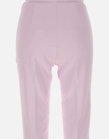 Pantaloni slim in crêpe con placca logo PA07751E2 544 ELISABETTA FRANCHI 