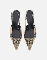 Scarpe slingback "Catrina" PU0114006006126 HAZELNUT AEYDE 
