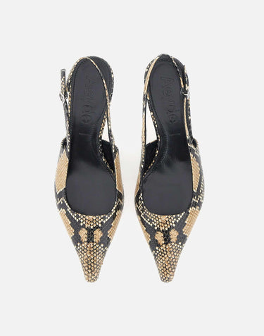 Scarpe slingback "Catrina" PU0114006006126 HAZELNUT AEYDE 