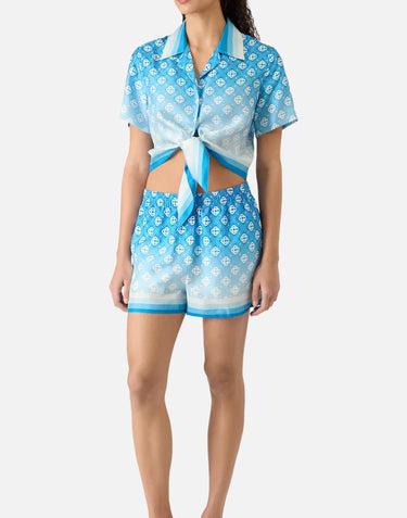 Camicia corta in seta con nodo WSS26SH266 01 CASABLANCA 