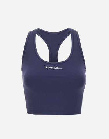 Canotta sportiva con logo Serif TO02366300BL106 DKNAVY SPORTY & RICH 