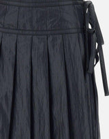 "Pleated zipper skirt" LW251SK05BK 0015 LOW CLASSIC 