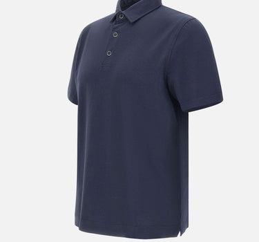 Polo in modal e cotone DK87111 BLU DIKTAT 