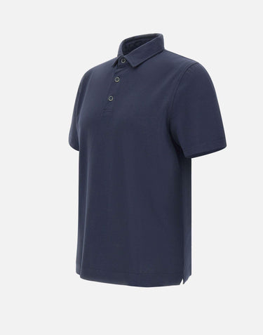 Polo in modal e cotone DK87111 BLU DIKTAT 