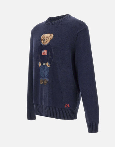 Maglia Polo Bear in lino e cotone 710946137 001 POLO RALPH LAUREN 