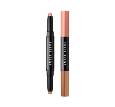 "Dual-Ended Long-Wear Cream Shadow Stick Pink Copper Shimmer/Cashew Matte" 1.6gr EYTX040000 1.6GM BOBBI BROWN 