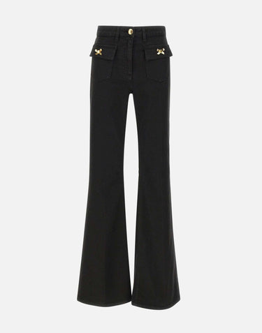 Jeans in cotone con fiocchi gioiello PJ93N51E2 110 ELISABETTA FRANCHI 