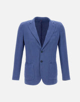 Blazer in misto cotone e lino DS3032 GL72074 SANTANIELLO 