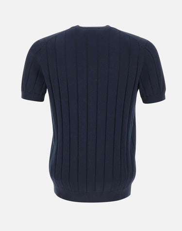 Maglia in cotone a coste larghe DK17026 BLUNOTTE DIKTAT 