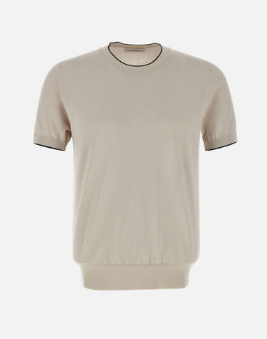 T-shirt in cotone e viscosa 100021 060 KANGRA 