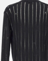 Cardigan in maglia destroyed S6LAMACA051 110 LANEUS 