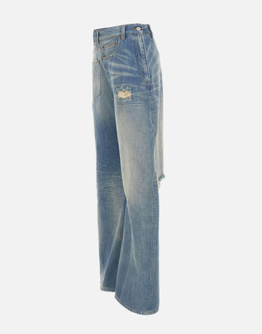 Jeans gamba larga twist S52LA0243 M30016961 MM6 MAISON MARGIELA 