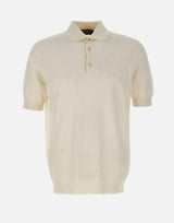 Polo in cotone con lavorazione a treccine PL1MC CR14T020 FILIPPO DE LAURENTIIS 