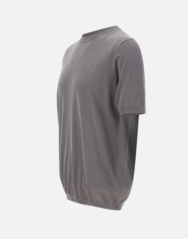 Maglia a maniche corte in misto seta e cotone 300421 701 KANGRA 