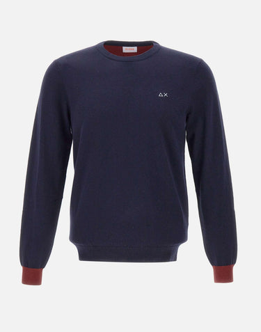 Maglia in lana e cotone K45143 07 SUN68 