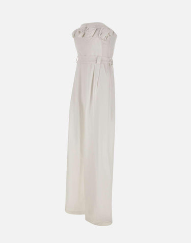 Jumpsuit in lino e viscosa QP5CO038 1019 KAOS 