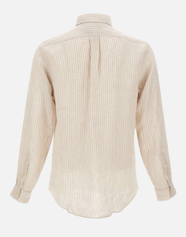Camicia in lino a righe 710B15594 006 POLO RALPH LAUREN 