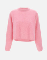 "Brushed crewneck" 24084 PINK SOFT GOAT 