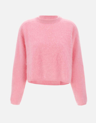 "Brushed crewneck" 24084 PINK SOFT GOAT 