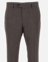 Pantaloni slim fit in misto lana 50563826 208 BOSS 