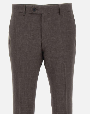 Pantaloni slim fit in misto lana 50563826 208 BOSS 