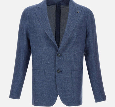 Blazer in lana vergine e lino 1SMC26K 470001I3176 TAGLIATORE 