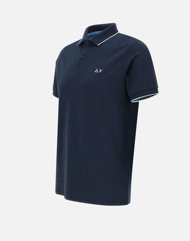 "Small stripes on collar polo" A35110 07 SUN68 