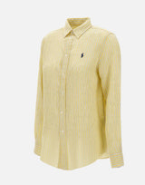 Camicia over in lino a righe 211A96158 002 POLO RALPH LAUREN 