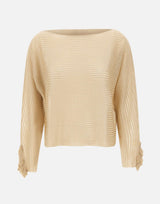 Maglia semi trasparente a righe CF5103MS015 A4356 LIU-JO 