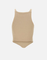 "Signature point rib knit" VESMTO042FI0001 1054 COURREGES 