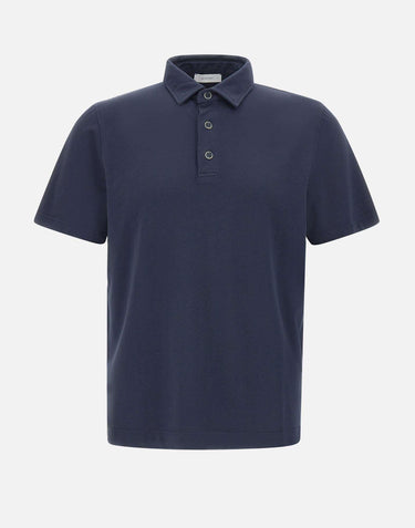 Polo in modal e cotone DK87111 BLU DIKTAT 