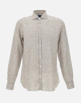 Camicia  in  lino LFU02P0147066U 0006 BARBA 