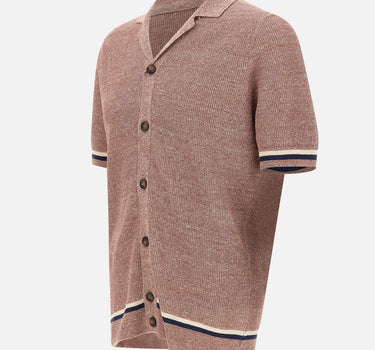 Camicia in maglia di lino e cotone 57194 18671168 GRAN SASSO 