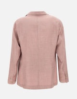 Blazer in lana, seta e lino 48009 0005 BARBA 