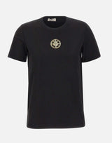 T-shirt con placca logo MA00866E2 110 ELISABETTA FRANCHI 