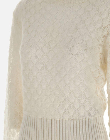 Maglia a punto pizzo 2M639A N0102 BLUMARINE 