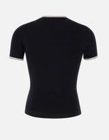 T-shirt "Signature Contrast" VESJTS020JS0070 BLKHERWHT COURREGES 