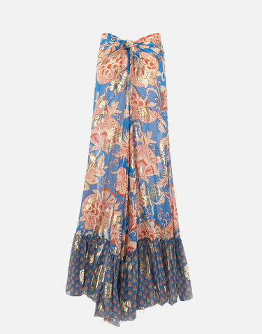 Gonna in seta con motivo paisley floreale WRFA0197 99SAA86X0882 ETRO 